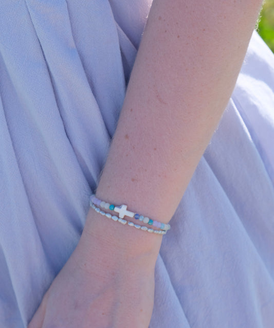 Stackable Cross Bracelet