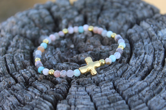 Gold Promise of the Cross Bracelet